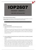 IOP2607 Assignment 1 (Answers) Semester 1 - Due: 28 February 2024
