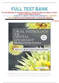 FULL TEST BANK For Oral Pathology for the Dental Hygienist - E-Book 7th Edition by Olga A. C. Ibsen (Author) Latest Update Graded A+     