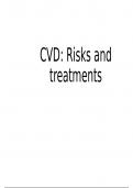 Presentation/Notes on Cardiovascular disease (A-Level Edexcel)