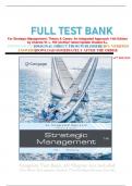 FULL TEST BANK For Strategic Management: Theory & Cases: An Integrated Approach 14th Edition by Charles W. L. Hill (Author) latest Update Graded A+.     