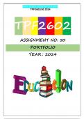 TPF2602 ASSIGNMENT 50 2024 (FULL PORTFOLIO)