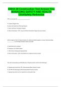 OSHA 30 Construction Test Answer Key MANAGING SAFETY AND HEALTH ClickSafety Redvector