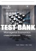 Test Bank For Managerial Economics: A Problem Solving Approach - 6th - 2023 All Chapters - 9780357748237