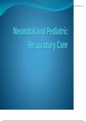 Neonatal and Pediatric Respiratory Care Presentation Latest 2024-2025