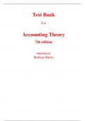 Test Bank For Accounting Theory 7th Edition By Godfrey Hodgson, Tarca Hamilton (All Chapters, 100% Original Verified, A+ Grade) 