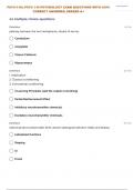 YALE PSYC-110:| PSYC 110 PSYCHOLOGY EXAM QUESTIONS WITH CORRECT ANSWERS