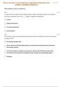 PSYC-110:| PSYC 110 PSYCHOLOGY FINAL EXAM QUESTIONS WITH CORRECT ANSWERS