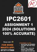 IPC2601 Assignment 1 Semester 1 2024 (Solutions)