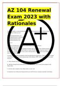 AZ 104 Renewal Exam 2023/2024 with Rationales