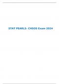 STAT PEARLS- CHSOS Exam 2024