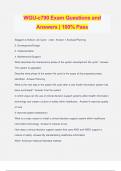 WGU-c790 Exam Questions and Answers | 100% Pass