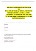 2024 LATEST ATLS EXAMS COMPREHENSIVE TEST BANK WITH OVER 500 QUESTIONS AND VERIFIED CORRECT ANSWERS | ACHIEVE A+ WITH CONFIDENCE | ULTIMATE PRE-TEST AND POSTTEST ACTUAL EXAMS FOR GUARANTEED SUCCESS IN ATLS EXAMINATIONS