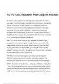NU 545 Unit 2 Questions With Complete Solutions.