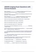 USAHS imaging Exam Questions with Correct Answers 