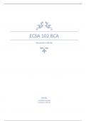 ECSA 102 BCA