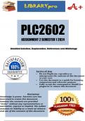 PLC2602 Assignment 2 (COMPLETE ANSWERS) Semester 1 2024 (289384) - DUE 10 April 2024