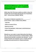 INFANTRYMAN ALC TACTIC EXAM QUESTIONS WITH 100% CORRECT ANSWERS 2024