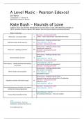A Level Music Edexcel Kate Bush