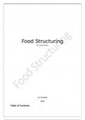 Food Structuring Summary