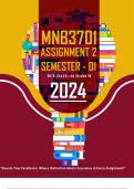 MNB3701 ASSIGNMENT 2 SEMESTER 1 – 2024 (709192)