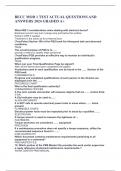 BECC MOD 1 TEST ACTUAL QUESTIONS AND ANSWERS 2024 GRADED A+