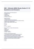 ABSA Exams Bundle (Graded A)