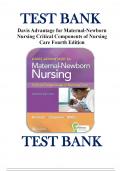 Test Bank: Maternal-Newborn Nursing: The Critical Components of Nursing Care, 4th Edition, Roberta Durham, Linda Chapman.........@Recommended