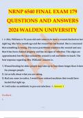 NRNP 6540 FINAL EXAM 179 QUESTIONS AND ANSWERS 2024 WALDEN UNIVERSITY
