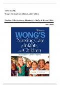 Wongs Nursing Care of Infants and Children, 12th Edition....testbank....BEST FOR NURSING