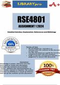 RSE4801 Assignment 1 (COMPLETE ANSWERS) 2024 (827613)
