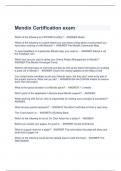 LATEST Mendix Certification exam WITH COMPLETE SOLUTIONS