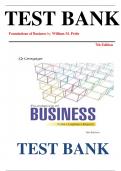 Test Bank for Foundations of Business 7th Edition by William M. Pride chapter 1-47 ISBN: 9780357717943| Complete Guide A+