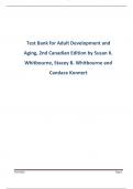 Adult Development and Aging, 2nd Canadian Edition by Susan K. Whitbourne A+