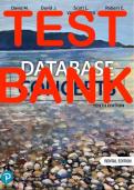 Test Bank For Database Concepts, 10th edition David M. Kroenke, David J. Auer, Scott L. Vandenberg, Robert C. Yoder Chapter 1-7 With Extension (a b c).ISBN-10 ‏ : ‎ 0137916787. ISBN-13 ‏ : ‎ 978-0137916788
