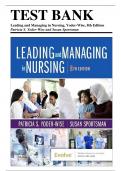 Test Bank for Leading and Managing in Nursing, 8th Edition (Yoder-Wise, 2023) Chapter 1-25 | All Chapters