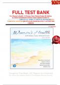 FULL TEST BANK For Women's Health: A Primary Care Clinical Guide 5th Edition by Diane Schadewald (Author) latest Update Graded A+    