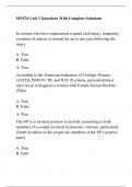 MN576 Unit 2 Questions With Complete Solutions