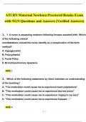 ATI RN Maternal Newborn Proctored Retake Exam  with NGN Questions and Answers (2024 / 2025) (Verified Answers)