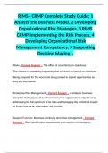 RIMS - CRMP Complete Study Guide; 1 Analyze the Business Model, 2 Developing Organizational Risk Strategies, 3 RIMS CRMP-Implementing the Risk Process, 4 Developing Organizational Risk Management Competency, 5 Supporting Decision Making, ,