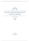 Relias: Professionalism & Ethics for RBTs