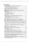 Statistiek 1B - Overzicht hoorcolleges + collegestof - Introduction into Statistics H6-H9