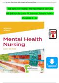 Test Bank For Neeb's Mental Health Nursing 6th Edition By Linda M. Gorman, Robynn Anwar Chapters 1 - 22