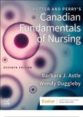 Potter and Perry's Canadian Fundamentals of Nursing, 7th Edition (Astle, 2024), Chapter 1-49 | All Chapters ISBN: 9780323870658