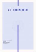 2.2 Empowerment  CIJFER 7