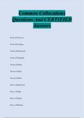 Common Collocations  Questions And CERTIFIED  Answers