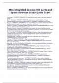 Mttc Integrated Science 094 Earth and  Space Sciences Study Guide Exam