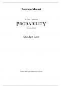 A First Course in Probability Solution Manual