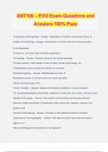 ANT100 – EVO Exam Questions and Answers 100% Pass