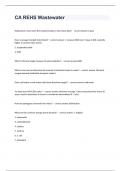 CA REHS Wastewater questions n answers graded A+