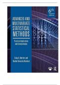 Test Bank For Advanced and Multivariate Statistical Methods, 6th Edition By Craig Mertler